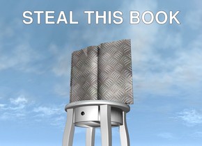 the [steel] book is on the table.